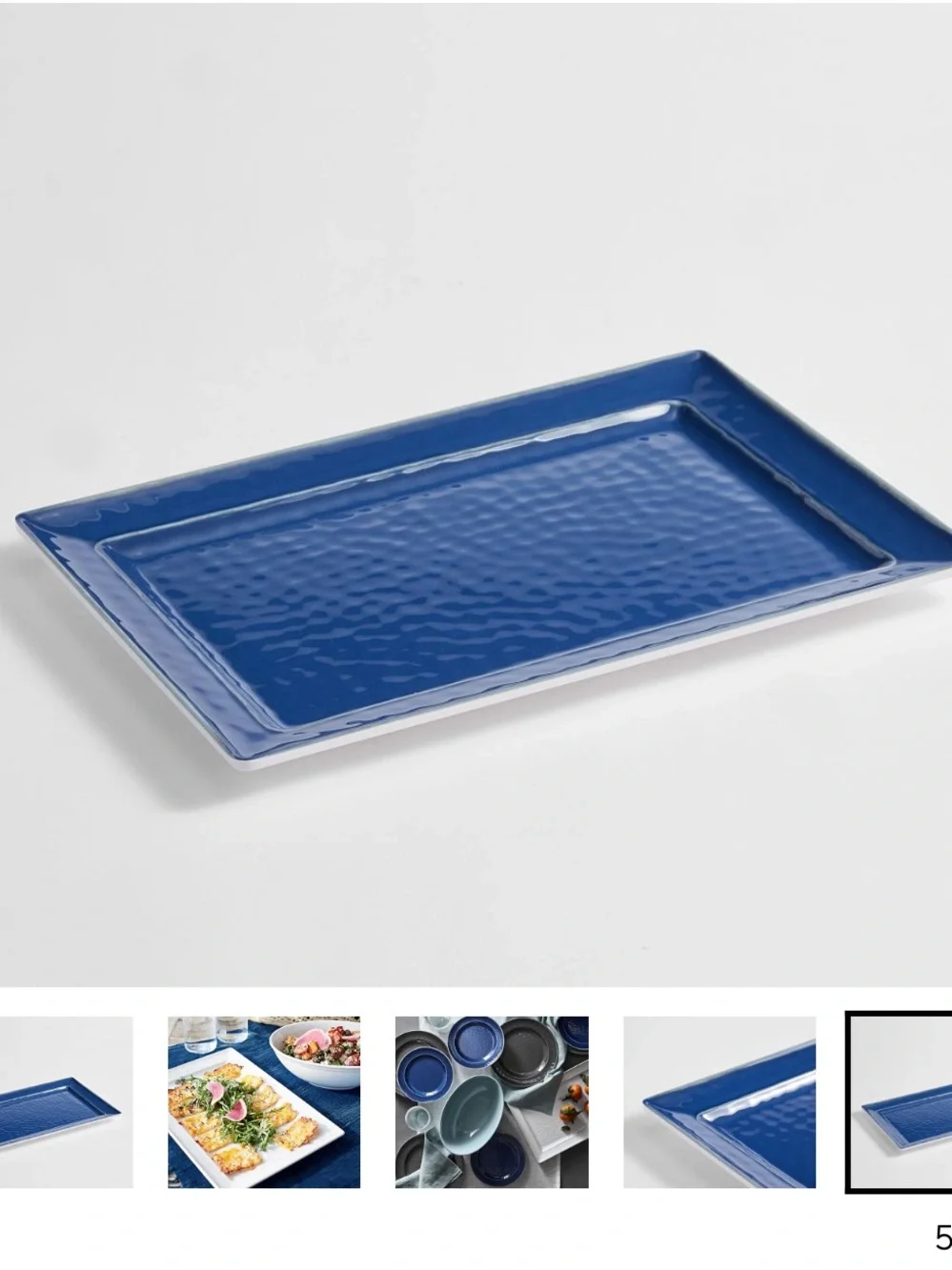 Cabana Outdoor Melamine Rectangular Serving Platter